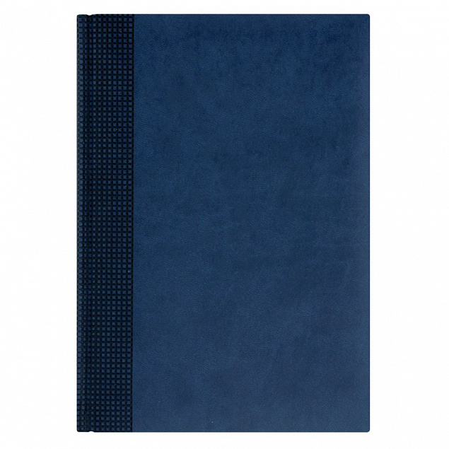 Ежедневник VELVET, А5, датированный (2020 г.), синий с логотипом  заказать по выгодной цене в кибермаркете AvroraStore