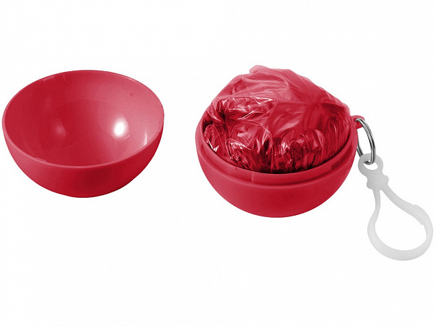 Дождевик Xina, красный с логотипом  заказать по выгодной цене в кибермаркете AvroraStore