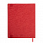 Бизнес-блокнот Tabby Biggy, гибкая обложка, в клетку, красный с логотипом  заказать по выгодной цене в кибермаркете AvroraStore