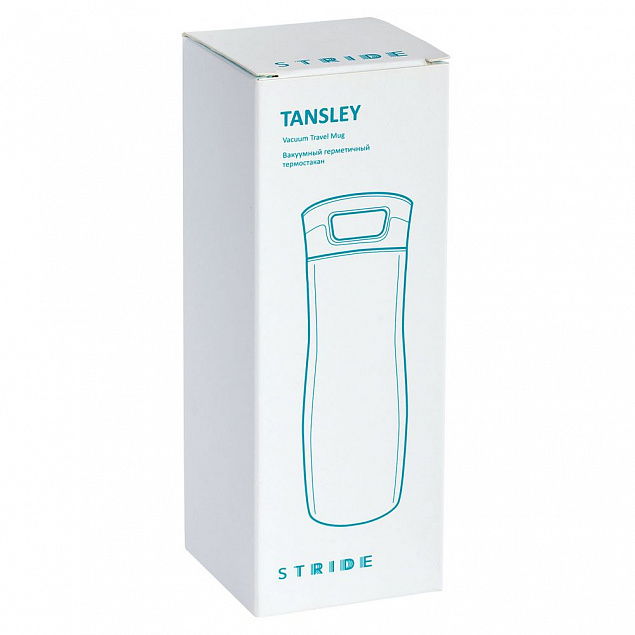 Термостакан Tansley, герметичный, вакуумный, серо-стальной с логотипом  заказать по выгодной цене в кибермаркете AvroraStore