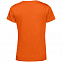 Футболка женская E150 Organic, оранжевая с логотипом  заказать по выгодной цене в кибермаркете AvroraStore