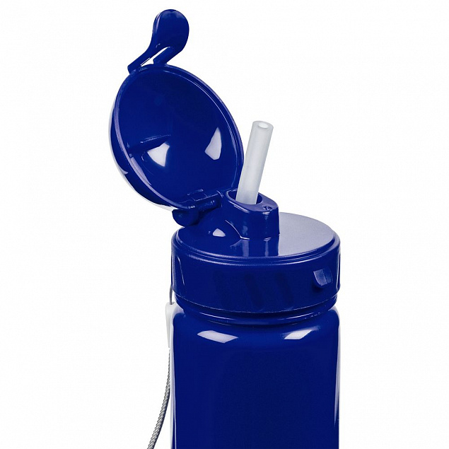 Бутылка для воды Barley, синяя с логотипом  заказать по выгодной цене в кибермаркете AvroraStore