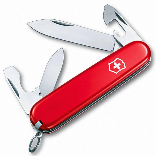 Армейский нож Recruit 84, красный с логотипом  заказать по выгодной цене в кибермаркете AvroraStore