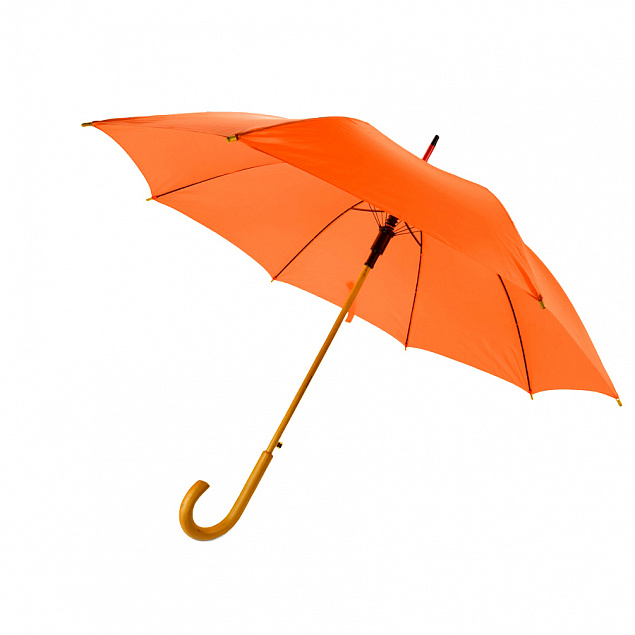 Зонт-трость Arwood - Оранжевый OO с логотипом  заказать по выгодной цене в кибермаркете AvroraStore