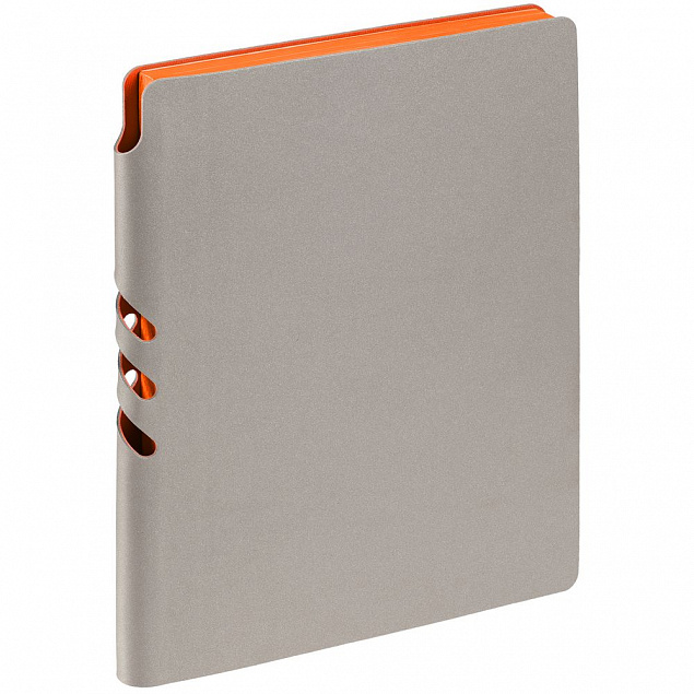 Набор Flexpen, серебристо-оранжевый с логотипом  заказать по выгодной цене в кибермаркете AvroraStore