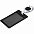 Чехол для пропуска с ретрактором Dorset, черный с логотипом  заказать по выгодной цене в кибермаркете AvroraStore