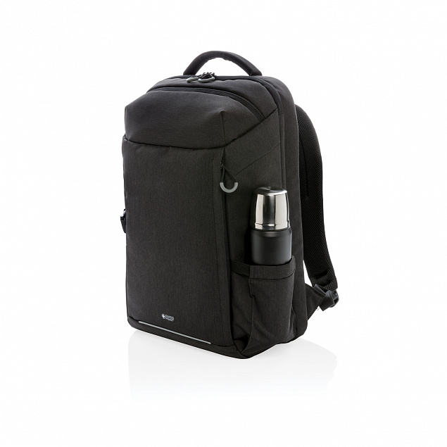 Рюкзак для путешествий Swiss Peak XXL Weekend с RFID защитой и разъемом USB, черный с логотипом  заказать по выгодной цене в кибермаркете AvroraStore
