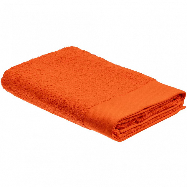 Полотенце Odelle, большое, оранжевое с логотипом  заказать по выгодной цене в кибермаркете AvroraStore