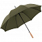 Зонт-трость Nature Stick AC, зеленый с логотипом  заказать по выгодной цене в кибермаркете AvroraStore