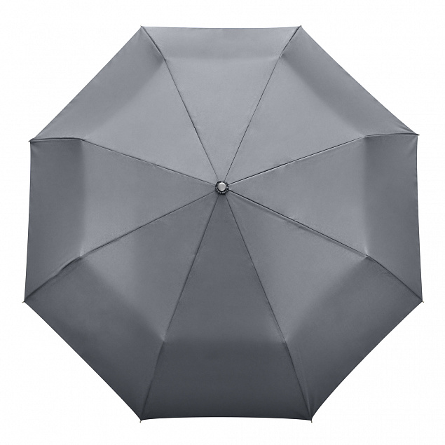 Зонт складной Nord, серый с логотипом  заказать по выгодной цене в кибермаркете AvroraStore