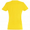 Футболка женская Imperial Women 190, желтая с логотипом  заказать по выгодной цене в кибермаркете AvroraStore