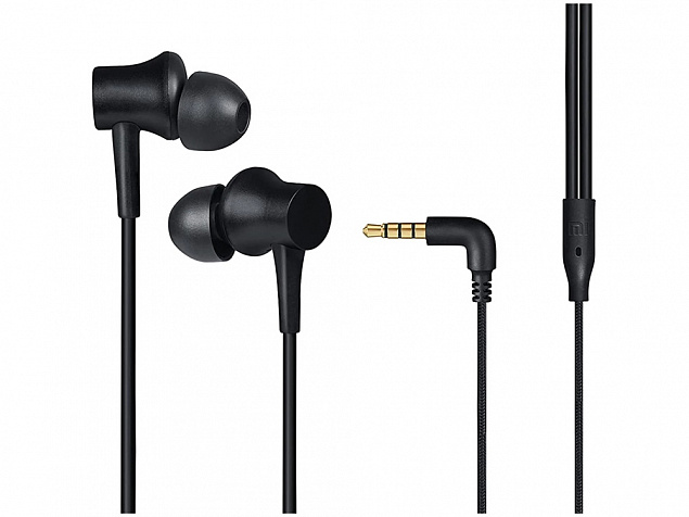 Наушники Mi In-Ear Headphones Basic Black HSEJ03JY (ZBW4354TY) с логотипом  заказать по выгодной цене в кибермаркете AvroraStore