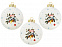 Набор новогодних шаров, 3 шт с логотипом  заказать по выгодной цене в кибермаркете AvroraStore