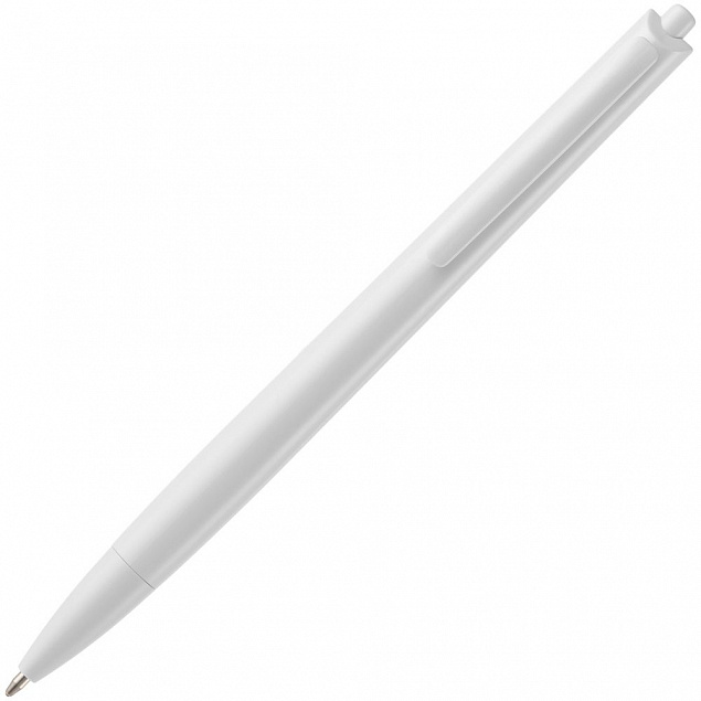 Ручка шариковая Tick, белая с логотипом  заказать по выгодной цене в кибермаркете AvroraStore