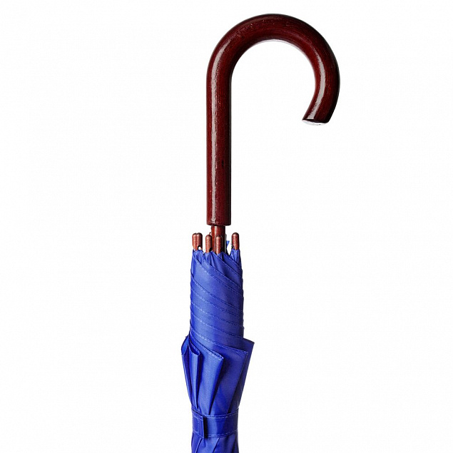 Зонт-трость Standard, ярко-синий с логотипом  заказать по выгодной цене в кибермаркете AvroraStore