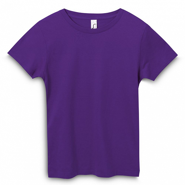 Футболка женская REGENT WOMEN, темно-фиолетовая с логотипом  заказать по выгодной цене в кибермаркете AvroraStore