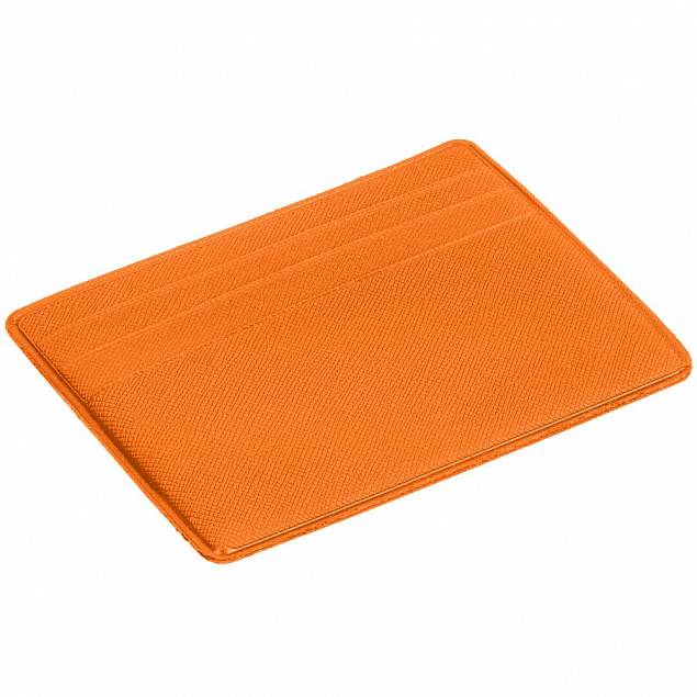 Чехол для карточек Devon, оранжевый с логотипом  заказать по выгодной цене в кибермаркете AvroraStore