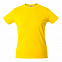 Футболка женская HEAVY LADY, желтая с логотипом  заказать по выгодной цене в кибермаркете AvroraStore