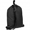 Рюкзак на затяжках Melango, черный с логотипом  заказать по выгодной цене в кибермаркете AvroraStore