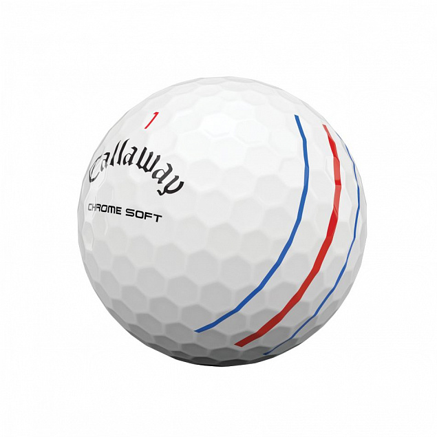Набор мячей для гольфа Callaway Chrome Soft Triple Track с логотипом  заказать по выгодной цене в кибермаркете AvroraStore