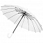 Прозрачный зонт-трость Clear 16 с логотипом  заказать по выгодной цене в кибермаркете AvroraStore