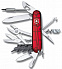 Офицерский нож CyberTool L, прозрачный красный с логотипом  заказать по выгодной цене в кибермаркете AvroraStore