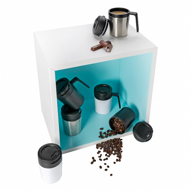 Термокружка Coffee-to-go, черный с логотипом  заказать по выгодной цене в кибермаркете AvroraStore