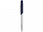 Ручка шариковая Geneva, серебристый/темно-синий с логотипом  заказать по выгодной цене в кибермаркете AvroraStore