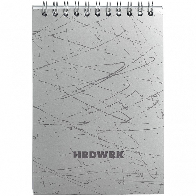 Блокнот Hard Work с логотипом  заказать по выгодной цене в кибермаркете AvroraStore