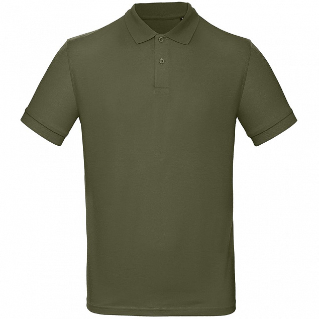Рубашка поло мужская Inspire, хаки с логотипом  заказать по выгодной цене в кибермаркете AvroraStore