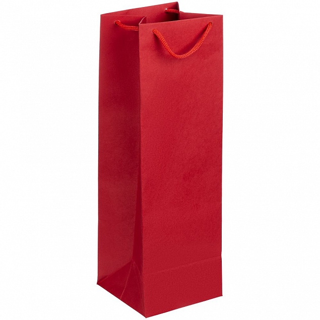 Пакет под бутылку Vindemia, красный с логотипом  заказать по выгодной цене в кибермаркете AvroraStore