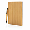 Набор из блокнота и ручки Bamboo, А5 с логотипом  заказать по выгодной цене в кибермаркете AvroraStore