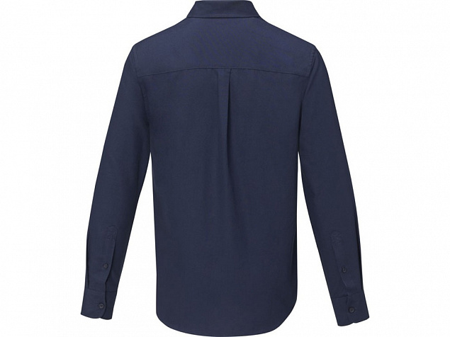 Pollux Мужская рубашка с длинными рукавами, темно-синий с логотипом  заказать по выгодной цене в кибермаркете AvroraStore