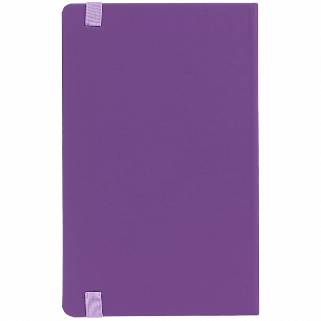 Блокнот Shall Round, фиолетовый с логотипом  заказать по выгодной цене в кибермаркете AvroraStore
