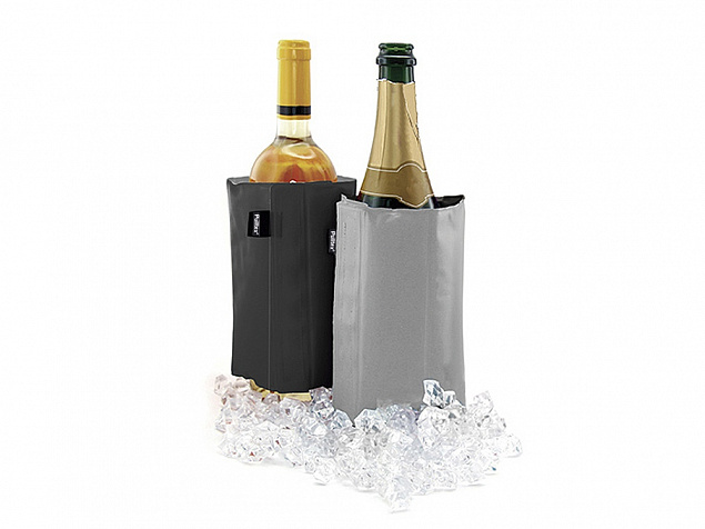 Охладитель-чехол для бутылки вина или шампанского Cooling wrap с логотипом  заказать по выгодной цене в кибермаркете AvroraStore