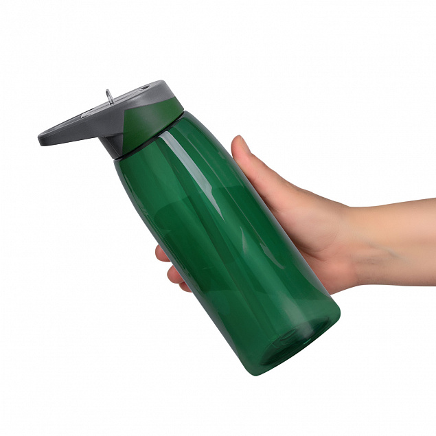 Спортивная бутылка для воды, Joy, 750 ml, зеленая с логотипом  заказать по выгодной цене в кибермаркете AvroraStore