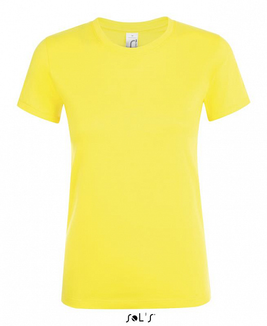 Фуфайка (футболка) REGENT женская,Лимонный L с логотипом  заказать по выгодной цене в кибермаркете AvroraStore