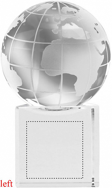 Глобус стеклянный с логотипом  заказать по выгодной цене в кибермаркете AvroraStore