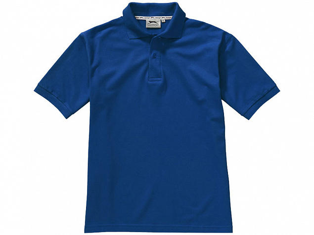 Рубашка поло Forehand мужская, классический синий с логотипом  заказать по выгодной цене в кибермаркете AvroraStore