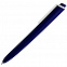 Ручка шариковая Pigra P02 Mat, темно-синяя с белым с логотипом  заказать по выгодной цене в кибермаркете AvroraStore