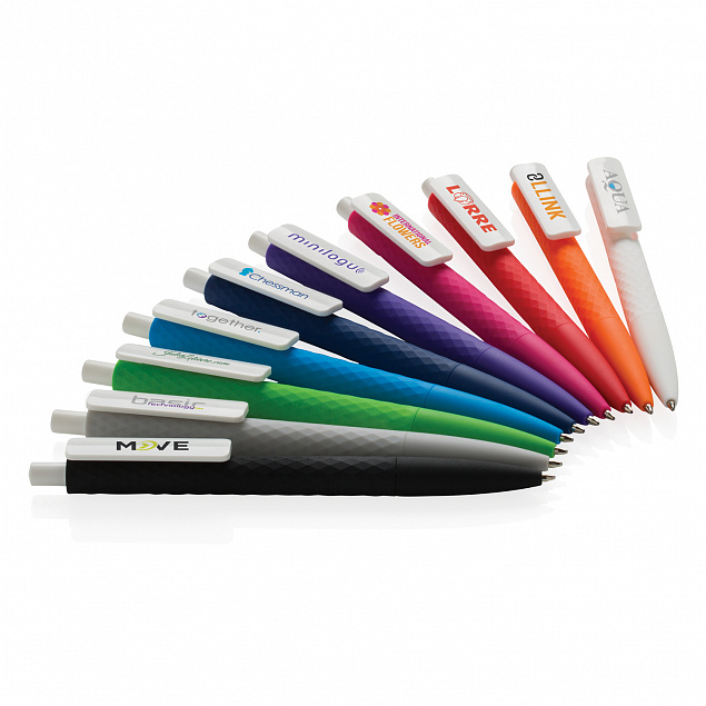 Ручка X3 Smooth Touch, серый с логотипом  заказать по выгодной цене в кибермаркете AvroraStore