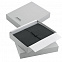 Ежедневник-портфолио River, черный, эко-кожа, недатированный кремовый блок, подарочная коробка, с логотипом  заказать по выгодной цене в кибермаркете AvroraStore