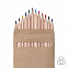 Набор цветных карандашей KINDERLINE middlel,12 цветов, дерево, картон с логотипом  заказать по выгодной цене в кибермаркете AvroraStore