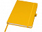 Блокнот Honua форматом A5 из переработанной бумаги с обложкой из переработанного ПЭТ, оранжевый с логотипом  заказать по выгодной цене в кибермаркете AvroraStore
