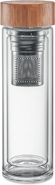 Термобутылка стеклянная с логотипом  заказать по выгодной цене в кибермаркете AvroraStore