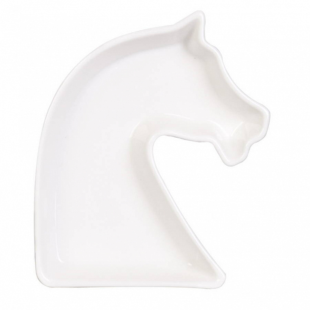 Тарелка из серии «Ход конем» с логотипом  заказать по выгодной цене в кибермаркете AvroraStore