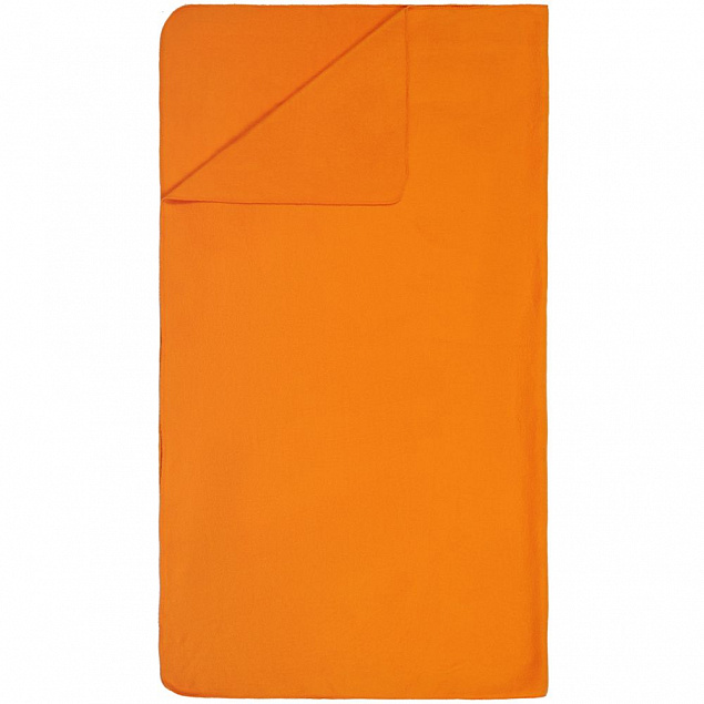 Дорожный плед Voyager, оранжевый с логотипом  заказать по выгодной цене в кибермаркете AvroraStore
