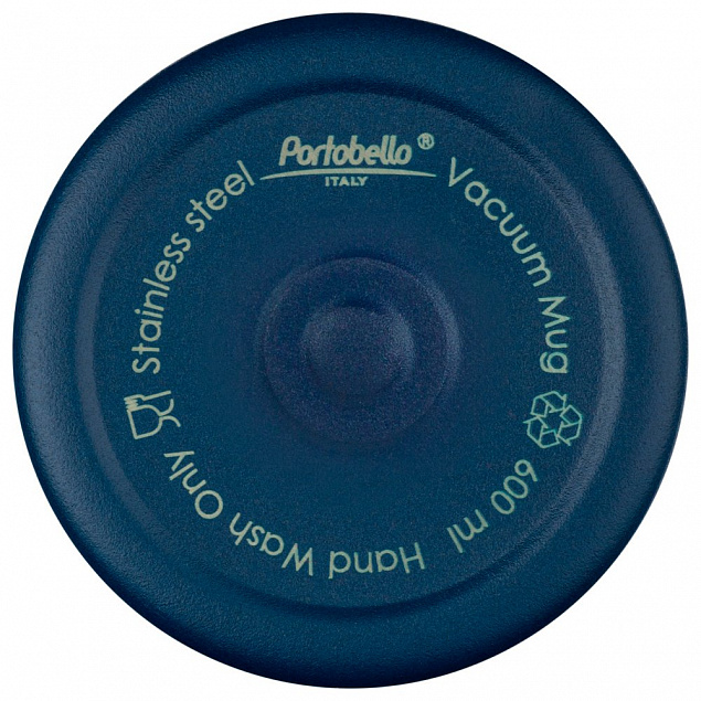 Термокружка вакуумная, Twist, 600 ml, темно-синяя с логотипом  заказать по выгодной цене в кибермаркете AvroraStore