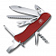 Солдатский нож с фиксатором лезвия OUTRIDER, красный с логотипом  заказать по выгодной цене в кибермаркете AvroraStore