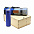 Подарочный набор Айзек, синий с логотипом  заказать по выгодной цене в кибермаркете AvroraStore